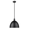 Z-Lite Sawyer 1 Light Pendant, Matte Black 4500P12-MB